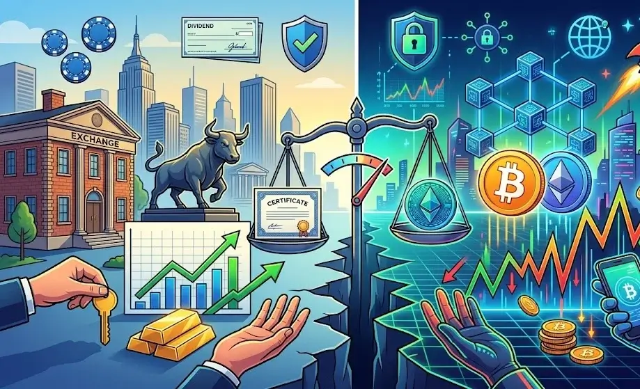 مقارنة بين الأسهم والعملات الرقمية: أيهما أفضل؟ 1 مقارنة بين الأسهم والعملات الرقمية: أيهما أفضل؟